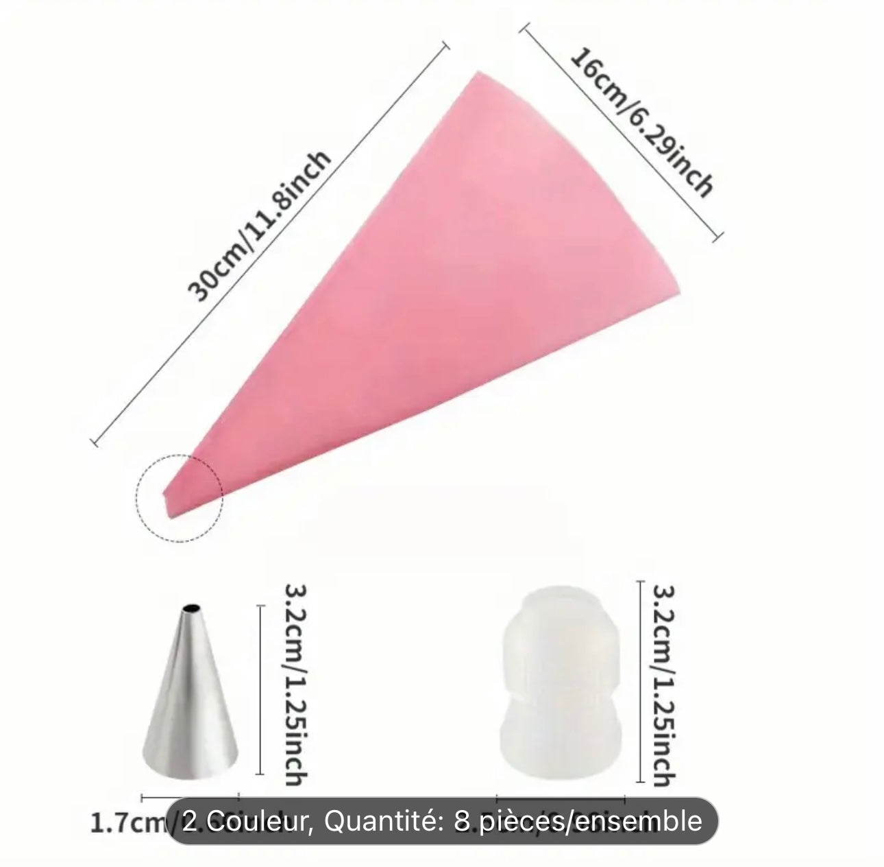 Set de Décoration Gâteaux – 8 Pièces