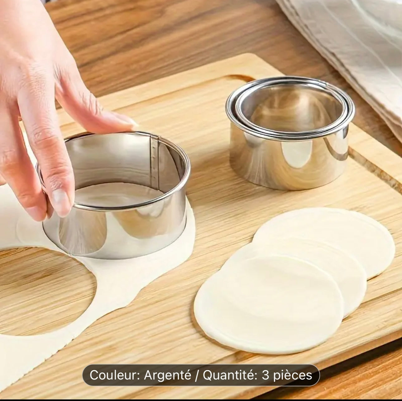Moules à Dumplings en Inox – Lot de 3