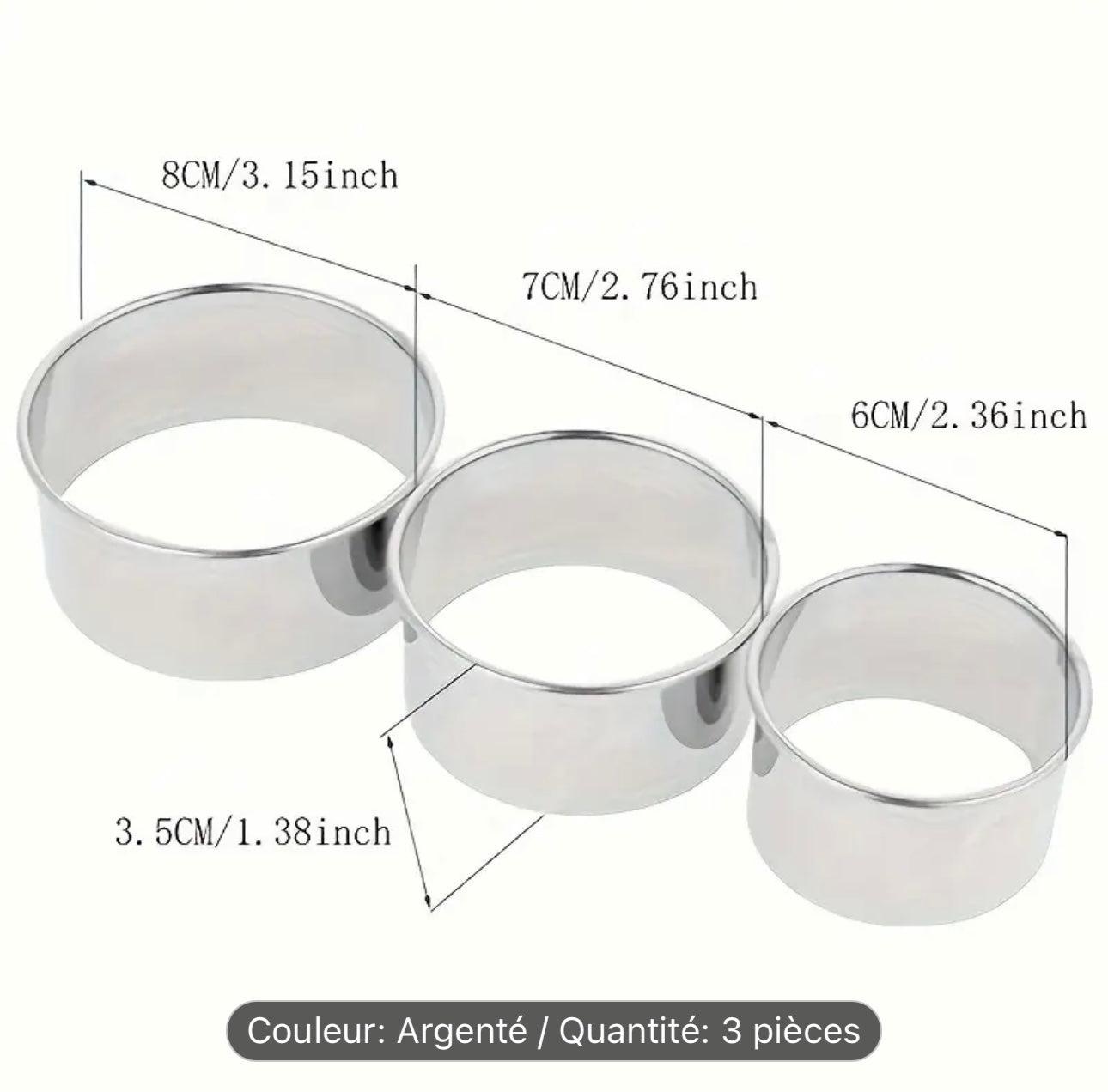 Moules à Dumplings en Inox – Lot de 3