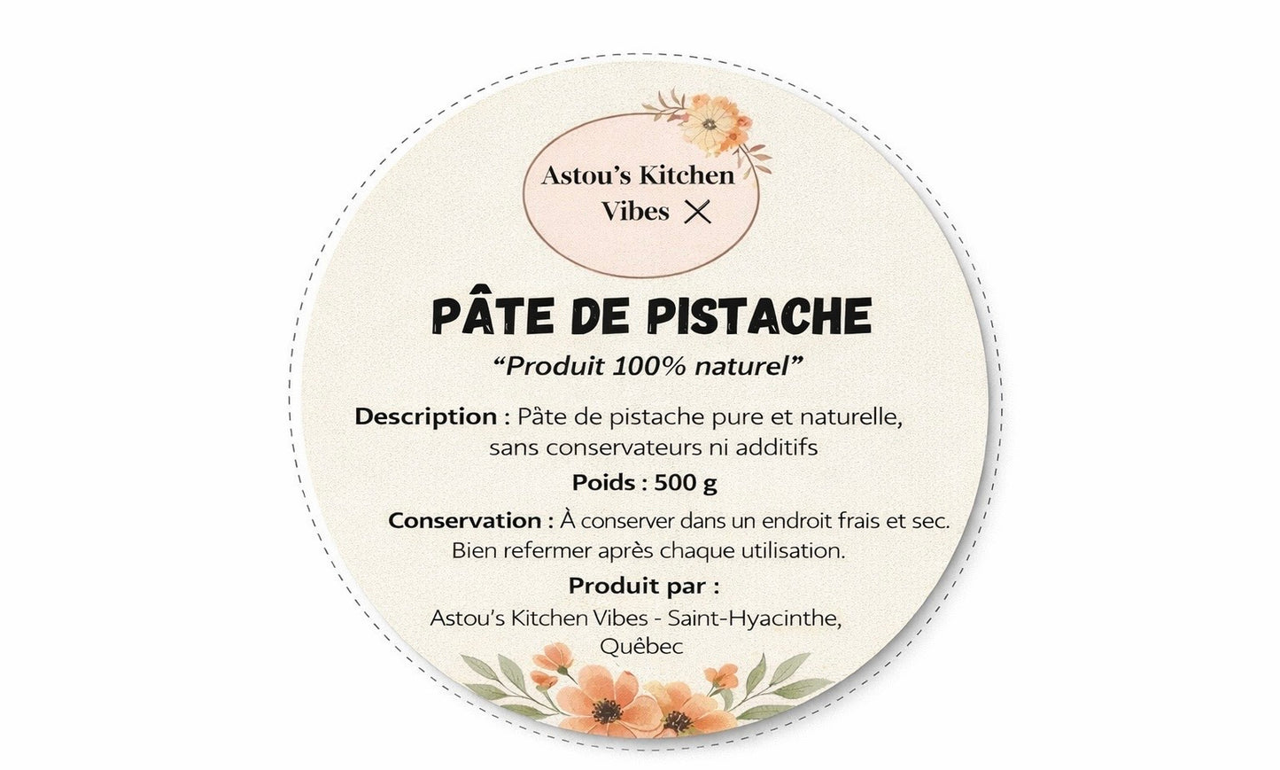 PÂTE DE PISTACHE