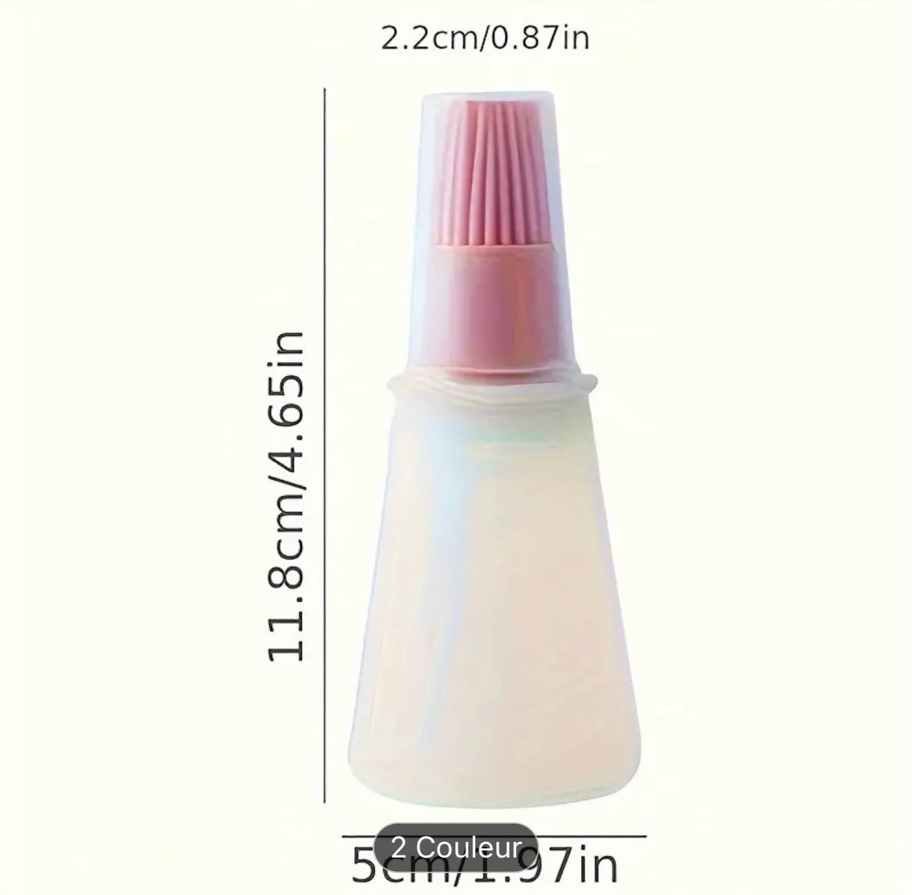 Pinceau à Huile de BBQ en Silicone Haute Température avec Distributeur