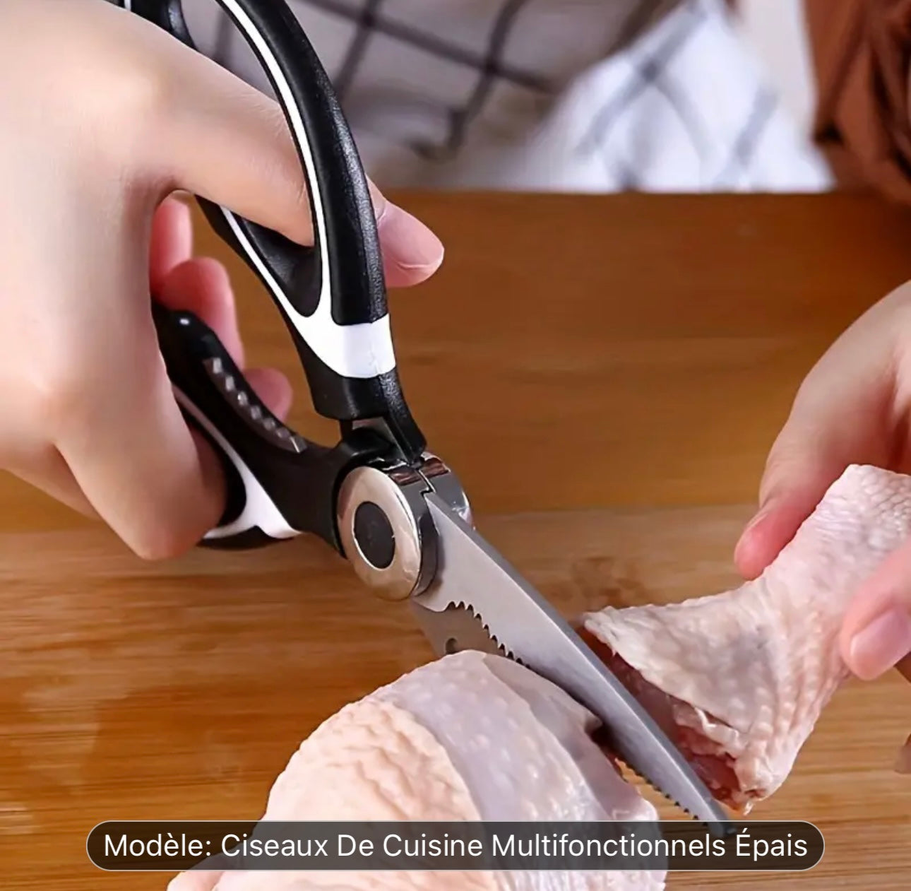 Ciseaux de Cuisine Multifonctionnels en Acier Inoxydable