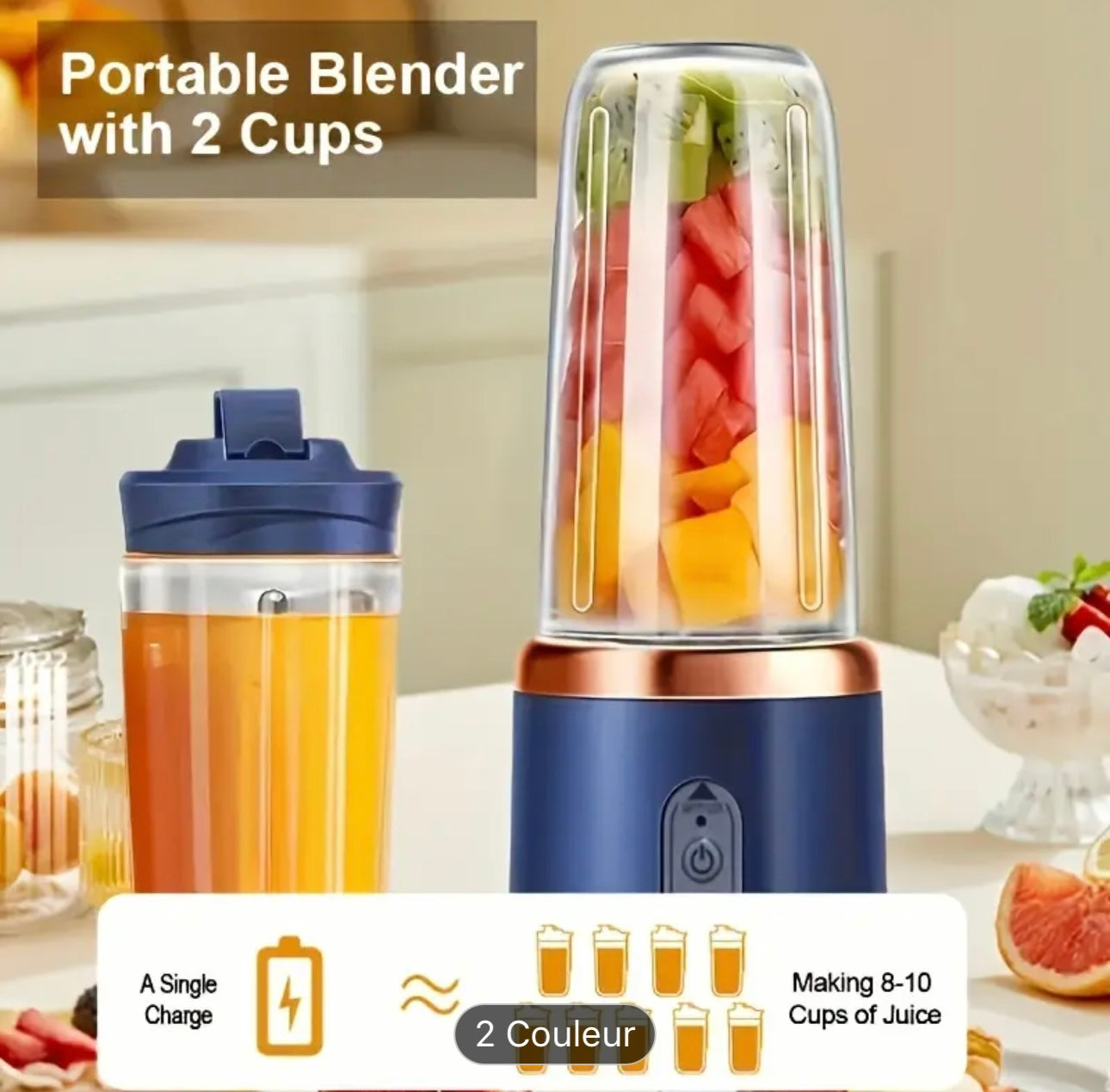 Blender Portable Jumperkits – Double Gobelet USB