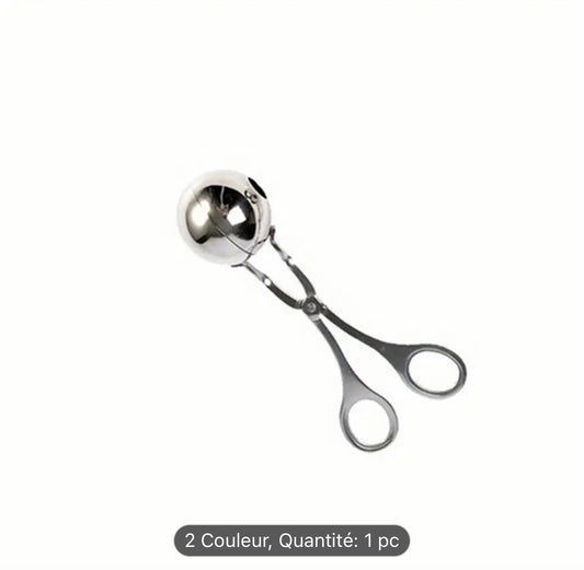 Petite Cuillère à Boulettes en Inox – Portion Parfaite