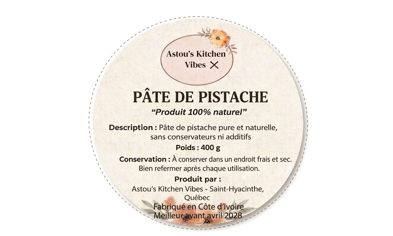 PÂTE DE PISTACHE