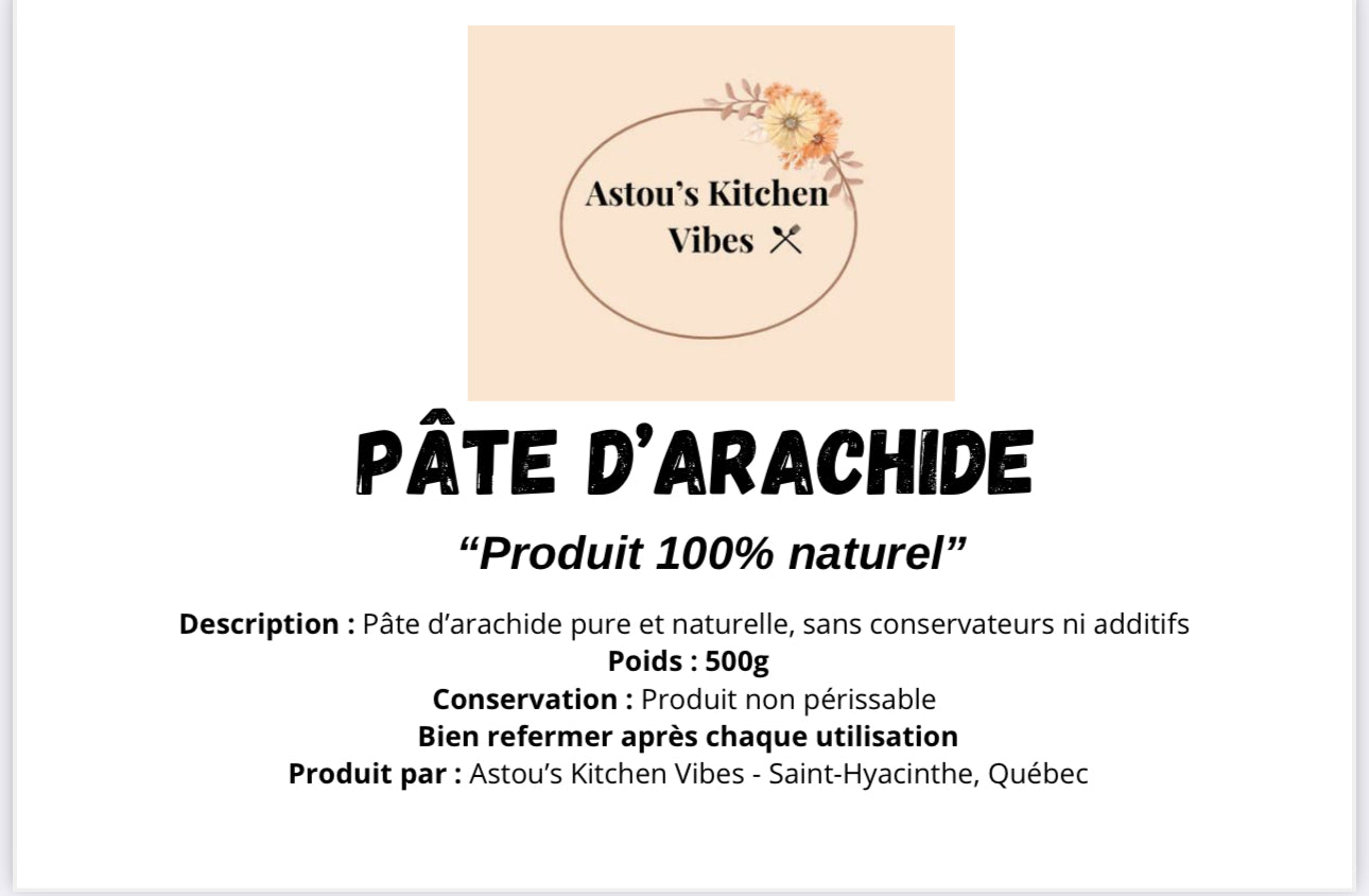 PÂTE D’ARACHIDE