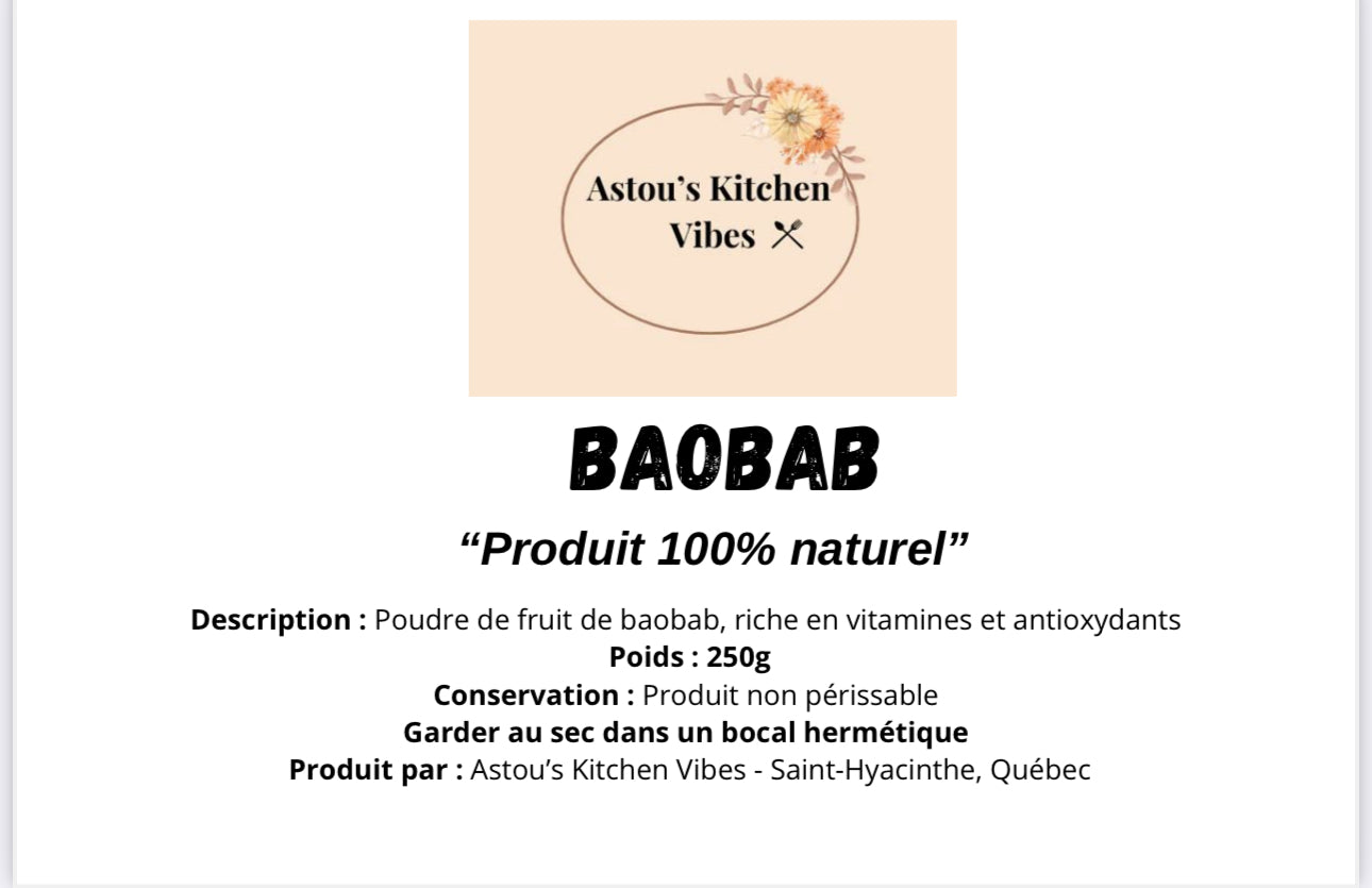 POUDRE DE BAOBAB