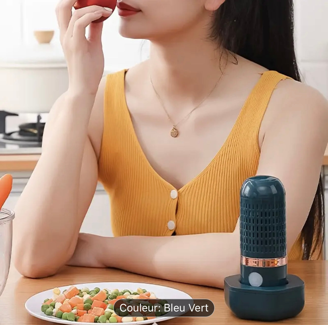 Nettoyeur de Fruits et Légumes Portable HOTU avec Technologie Ionique OH