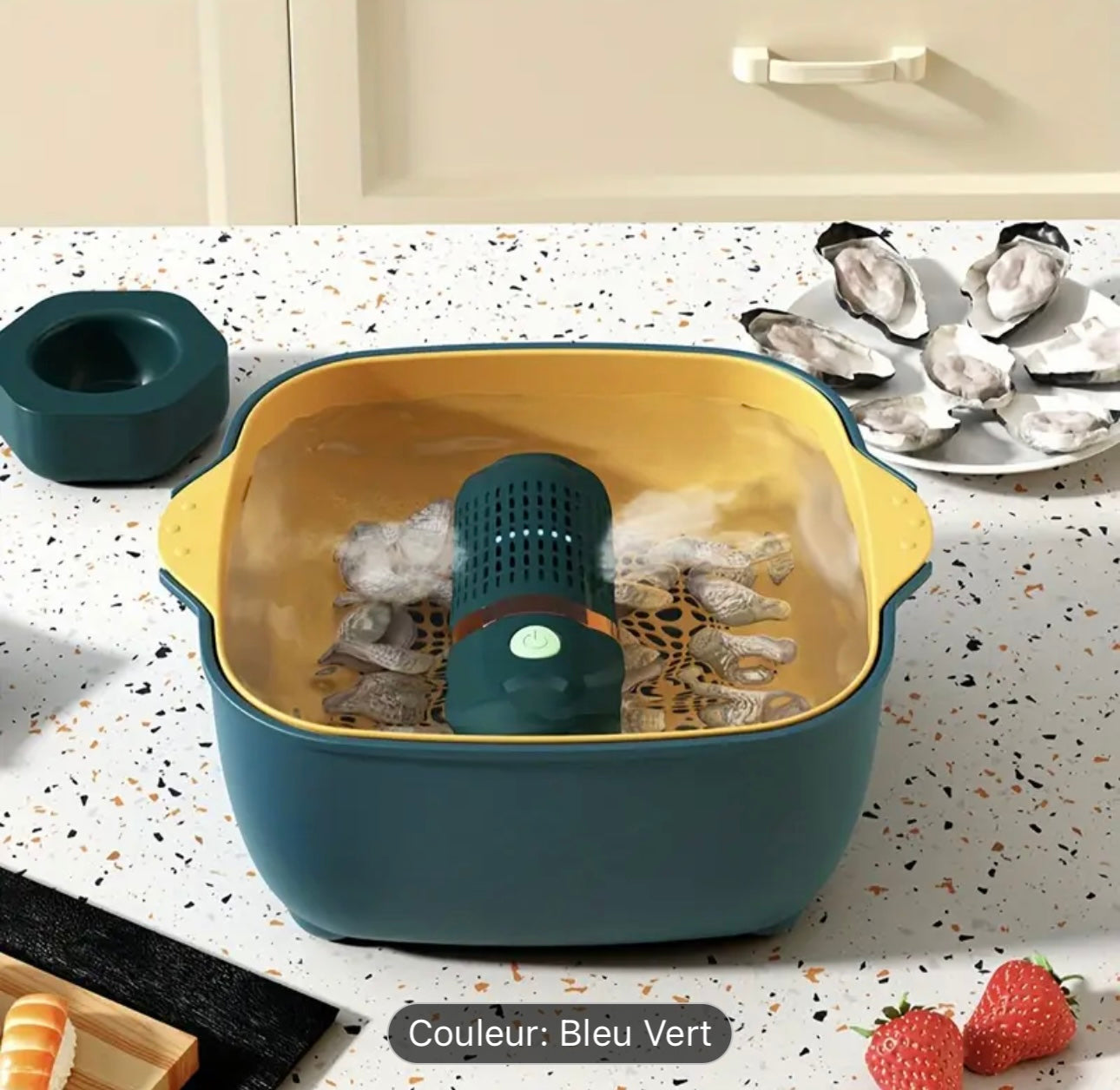 Nettoyeur de Fruits et Légumes Portable HOTU avec Technologie Ionique OH