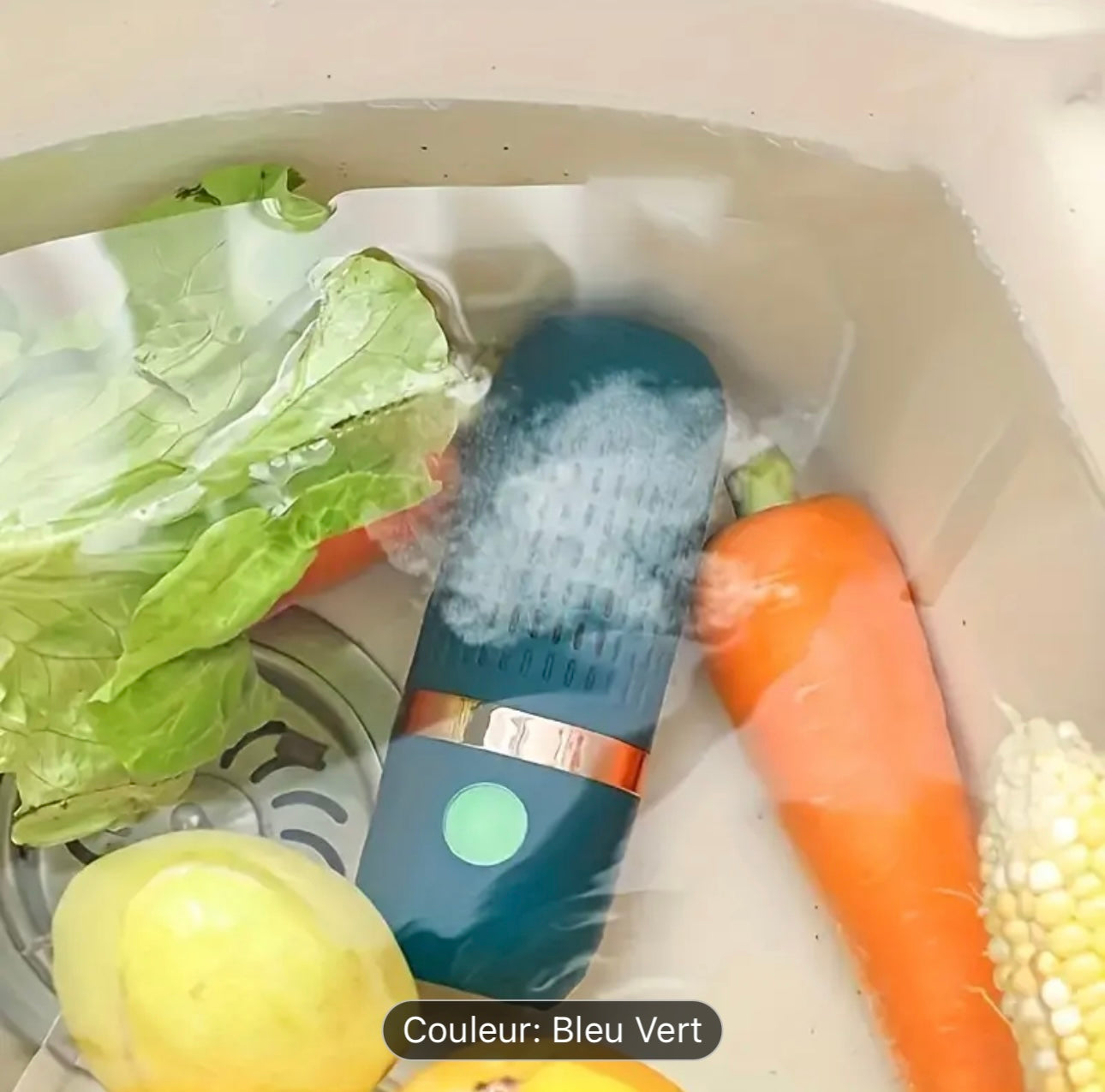 Nettoyeur de Fruits et Légumes Portable HOTU avec Technologie Ionique OH